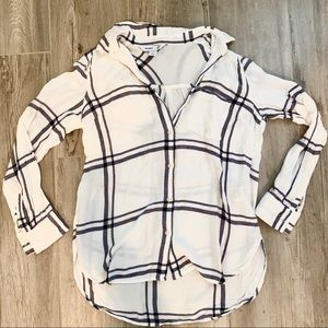 White and gray flannel